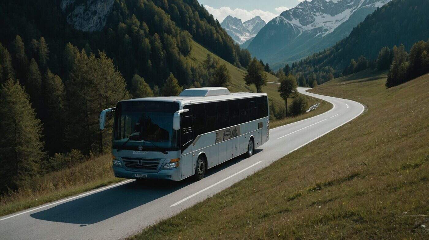 Transport public par autobus à Vršič pendant la saison 2025